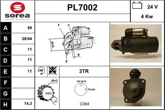 Sera PL7002 - Motorino d'avviamento autozon.pro