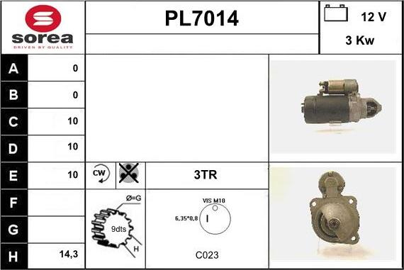 Sera PL7014 - Motorino d'avviamento autozon.pro