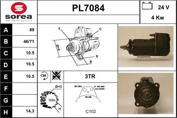 Sera PL7084 - Motorino d'avviamento autozon.pro