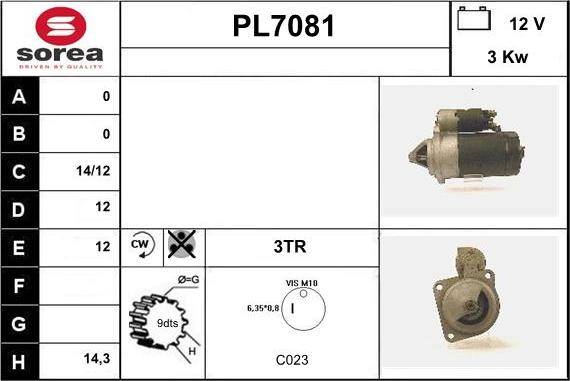 Sera PL7081 - Motorino d'avviamento autozon.pro