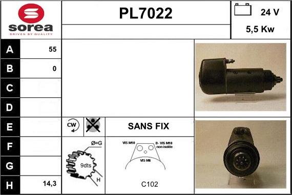 Sera PL7022 - Motorino d'avviamento autozon.pro