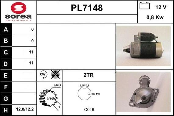 Sera PL7148 - Motorino d'avviamento autozon.pro