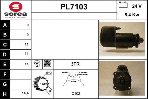 Sera PL7103 - Motorino d'avviamento autozon.pro