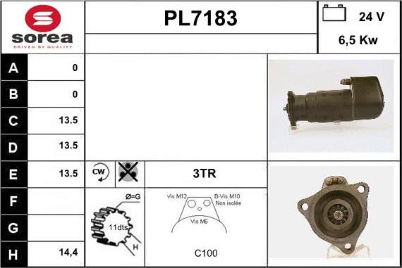 Sera PL7183 - Motorino d'avviamento autozon.pro