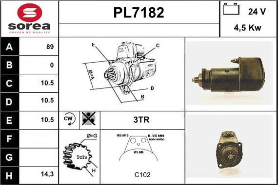 Sera PL7182 - Motorino d'avviamento autozon.pro