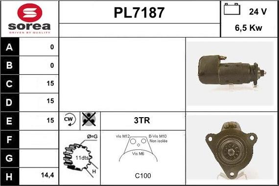 Sera PL7187 - Motorino d'avviamento autozon.pro