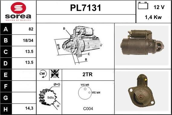 Sera PL7131 - Motorino d'avviamento autozon.pro