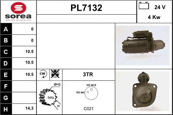 Sera PL7132 - Motorino d'avviamento autozon.pro