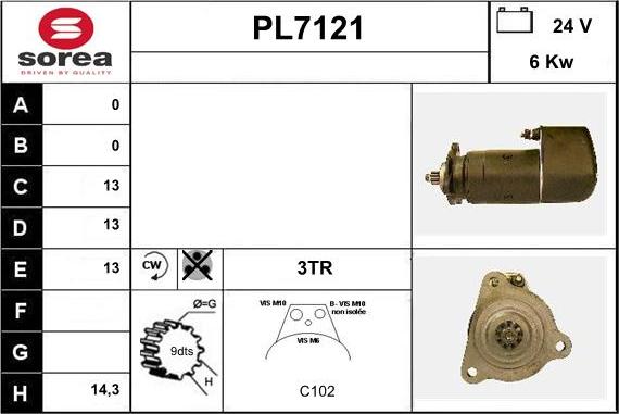 Sera PL7121 - Motorino d'avviamento autozon.pro