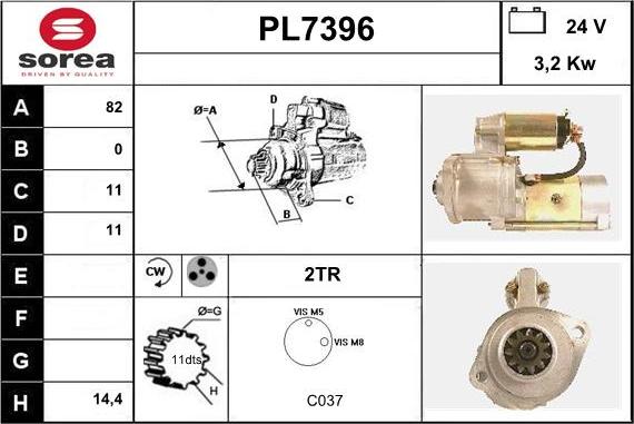 Sera PL7396 - Motorino d'avviamento autozon.pro