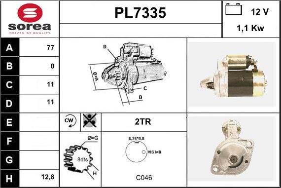 Sera PL7335 - Motorino d'avviamento autozon.pro