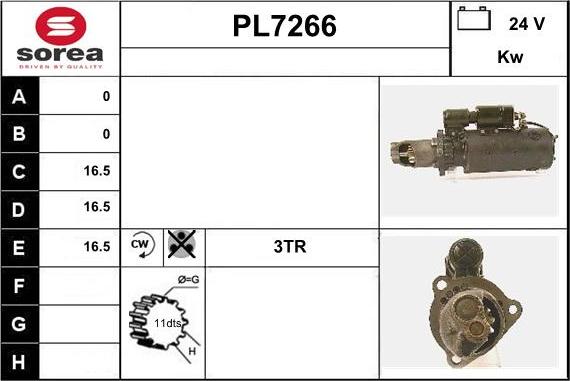 Sera PL7266 - Motorino d'avviamento autozon.pro