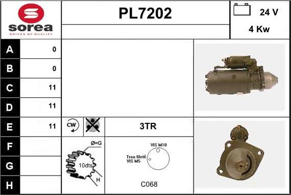 Sera PL7202 - Motorino d'avviamento autozon.pro