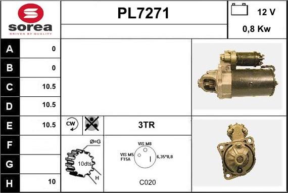 Sera PL7271 - Motorino d'avviamento autozon.pro