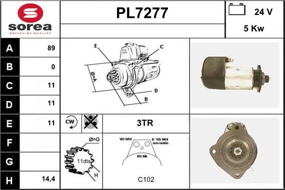 Sera PL7277 - Motorino d'avviamento autozon.pro