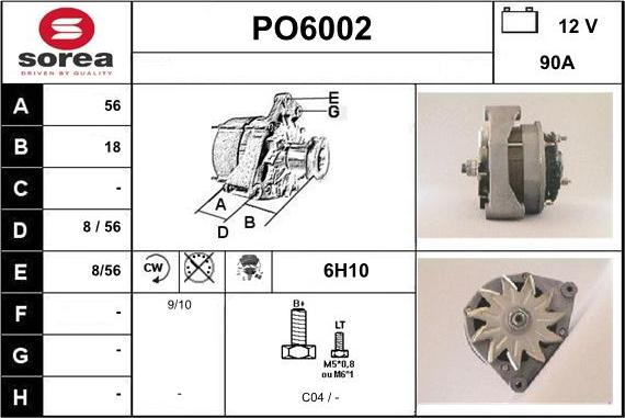 Sera PO6002 - Alternatore autozon.pro