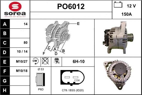 Sera PO6012 - Alternatore autozon.pro