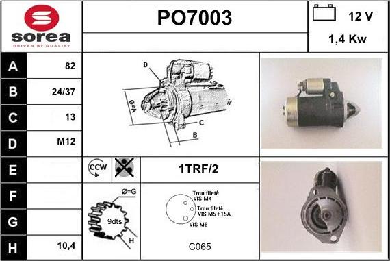 Sera PO7003 - Motorino d'avviamento autozon.pro