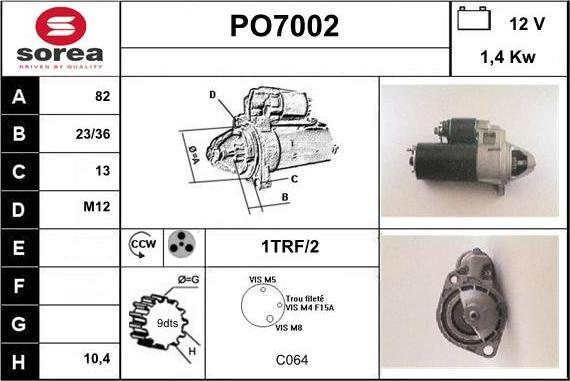 Sera PO7002 - Motorino d'avviamento autozon.pro