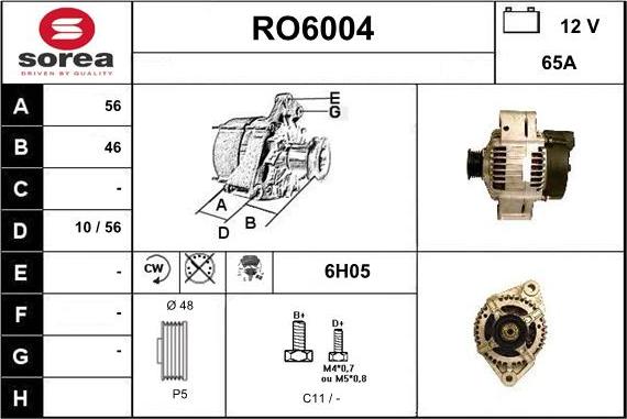 Sera RO6004 - Alternatore autozon.pro