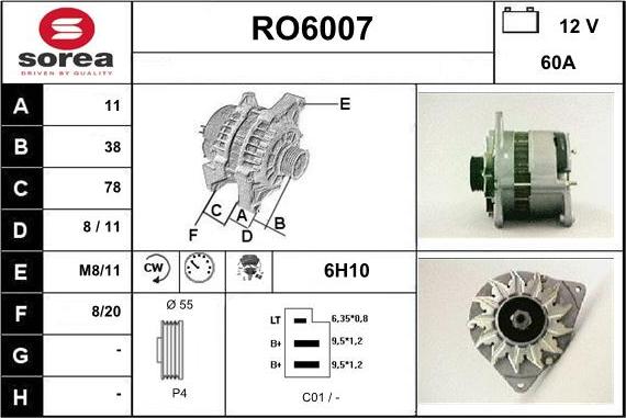 Sera RO6007 - Alternatore autozon.pro