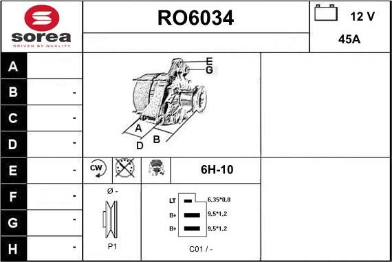 Sera RO6034 - Alternatore autozon.pro