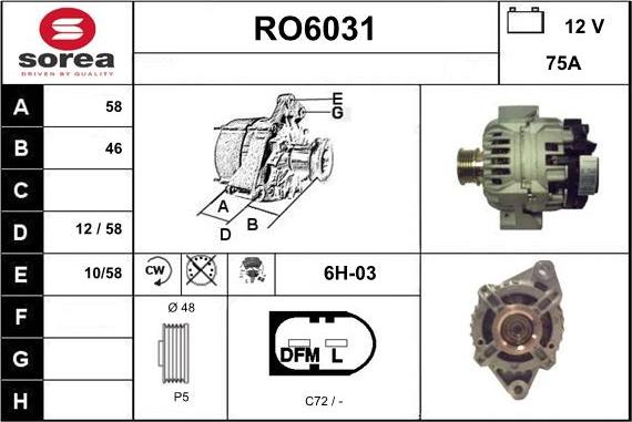 Sera RO6031 - Alternatore autozon.pro