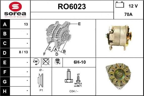 Sera RO6023 - Alternatore autozon.pro