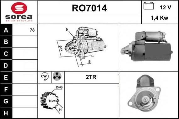 Sera RO7014 - Motorino d'avviamento autozon.pro