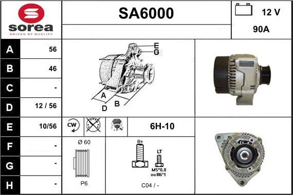 Sera SA6000 - Alternatore autozon.pro