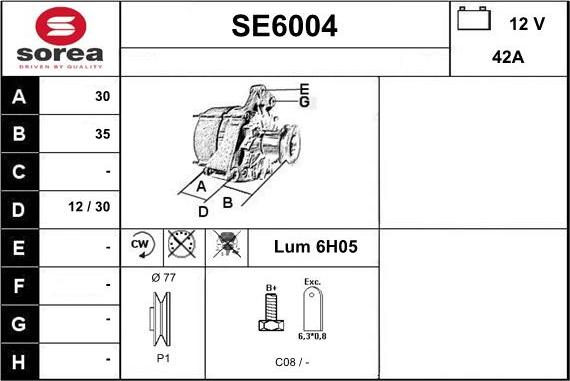 Sera SE6004 - Alternatore autozon.pro