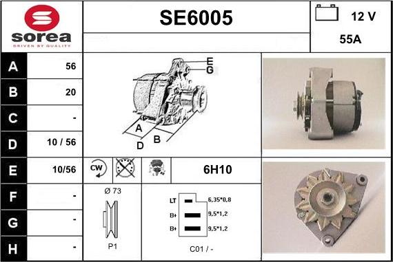 Sera SE6005 - Alternatore autozon.pro