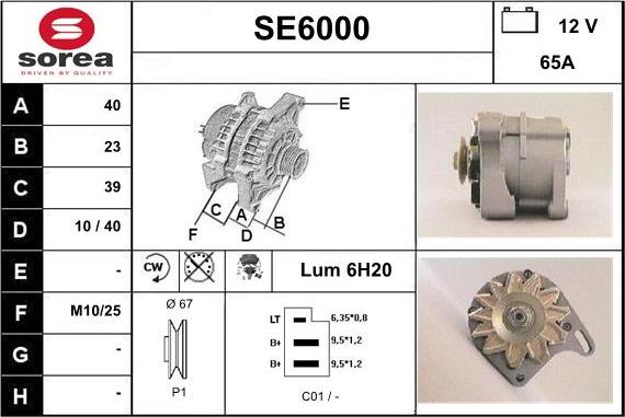 Sera SE6000 - Alternatore autozon.pro