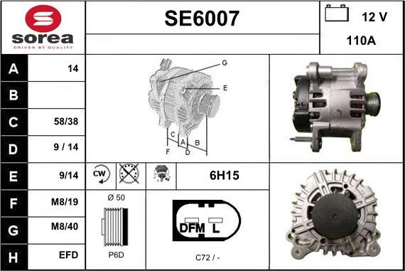 Sera SE6007 - Alternatore autozon.pro