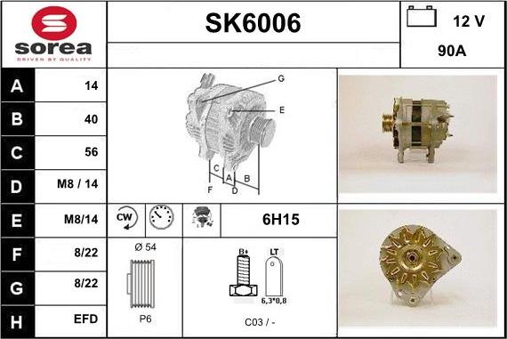 Sera SK6006 - Alternatore autozon.pro