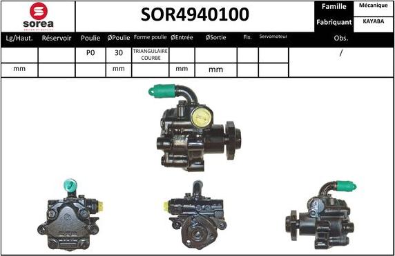 Sera SOR4940100 - Pompa idraulica, Sterzo autozon.pro