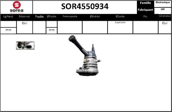 Sera SOR4550934 - Pompa idraulica, Sterzo autozon.pro