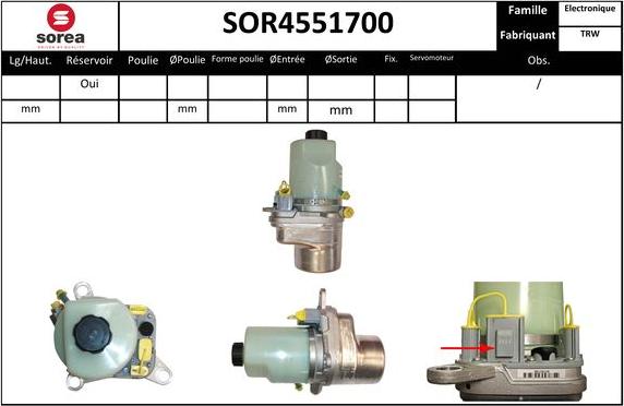 Sera SOR4551700 - Pompa idraulica, Sterzo autozon.pro