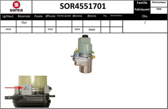 Sera SOR4551701 - Pompa idraulica, Sterzo autozon.pro