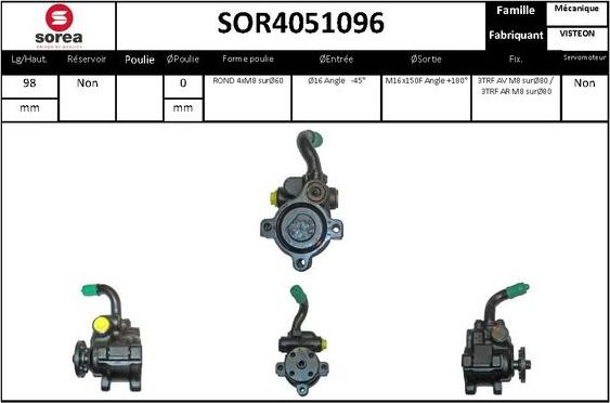 Sera SOR4051096 - Pompa idraulica, Sterzo autozon.pro