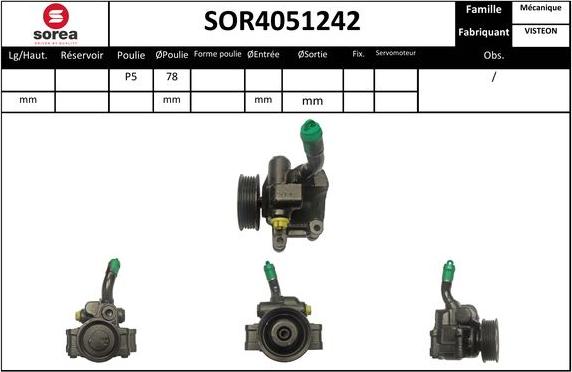 Sera SOR4051242 - Pompa idraulica, Sterzo autozon.pro