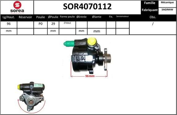 Sera SOR4070112 - Pompa idraulica, Sterzo autozon.pro