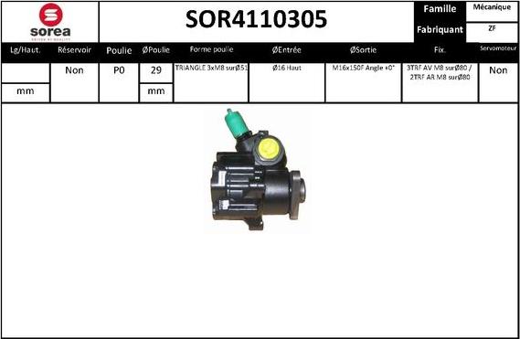 Sera SOR4110305 - Pompa idraulica, Sterzo autozon.pro