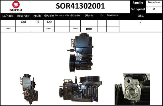 Sera SOR41302001 - Pompa idraulica, Sterzo autozon.pro