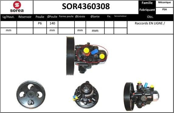 Sera SOR4360308 - Pompa idraulica, Sterzo autozon.pro