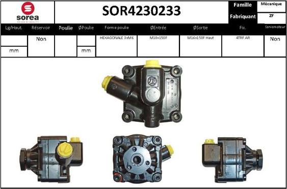 Sera SOR4230233 - Pompa idraulica, Sterzo autozon.pro