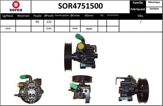 Sera SOR4751500 - Pompa idraulica, Sterzo autozon.pro