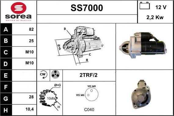 Sera SS7000 - Motorino d'avviamento autozon.pro