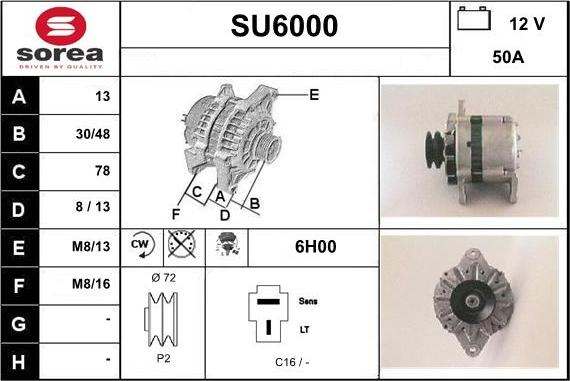 Sera SU6000 - Alternatore autozon.pro