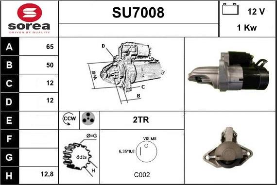 Sera SU7008 - Motorino d'avviamento autozon.pro